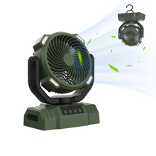 Outdoor Household Power Bank LED Light Camping Fan — f6 orange 20000 ma
