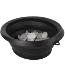 Collapsible Silicone Ice Basin — new green