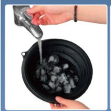 Collapsible Silicone Ice Basin — new green